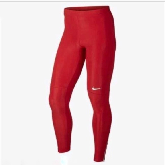 red nike tights